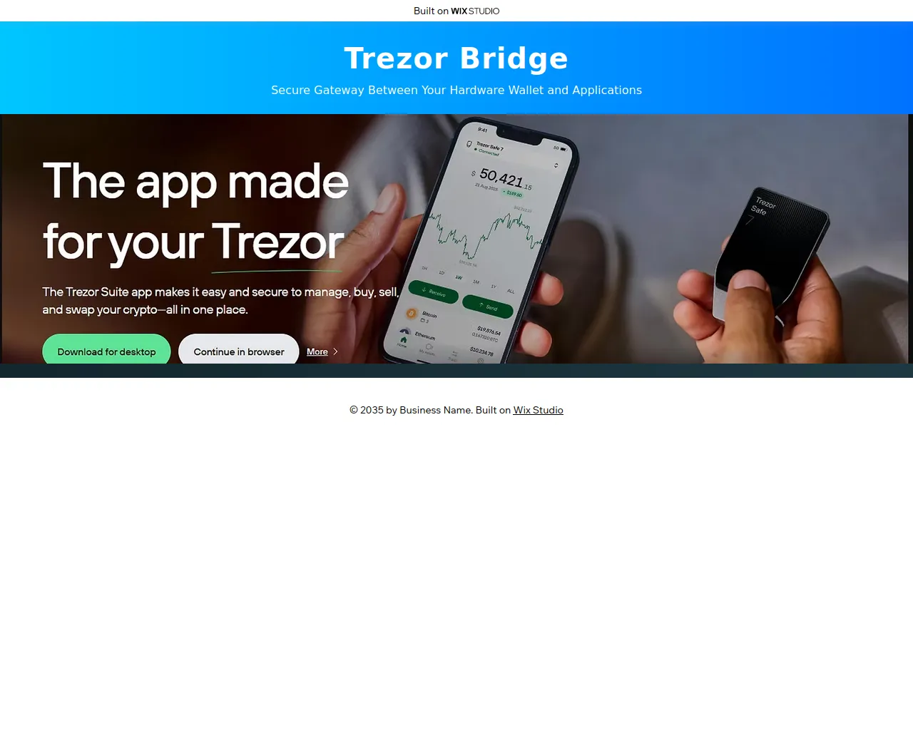 Screenshot of bridzeintro.wixstudio.com