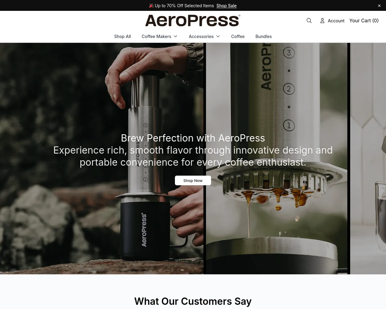 Screenshot of aeropressglobal.shop