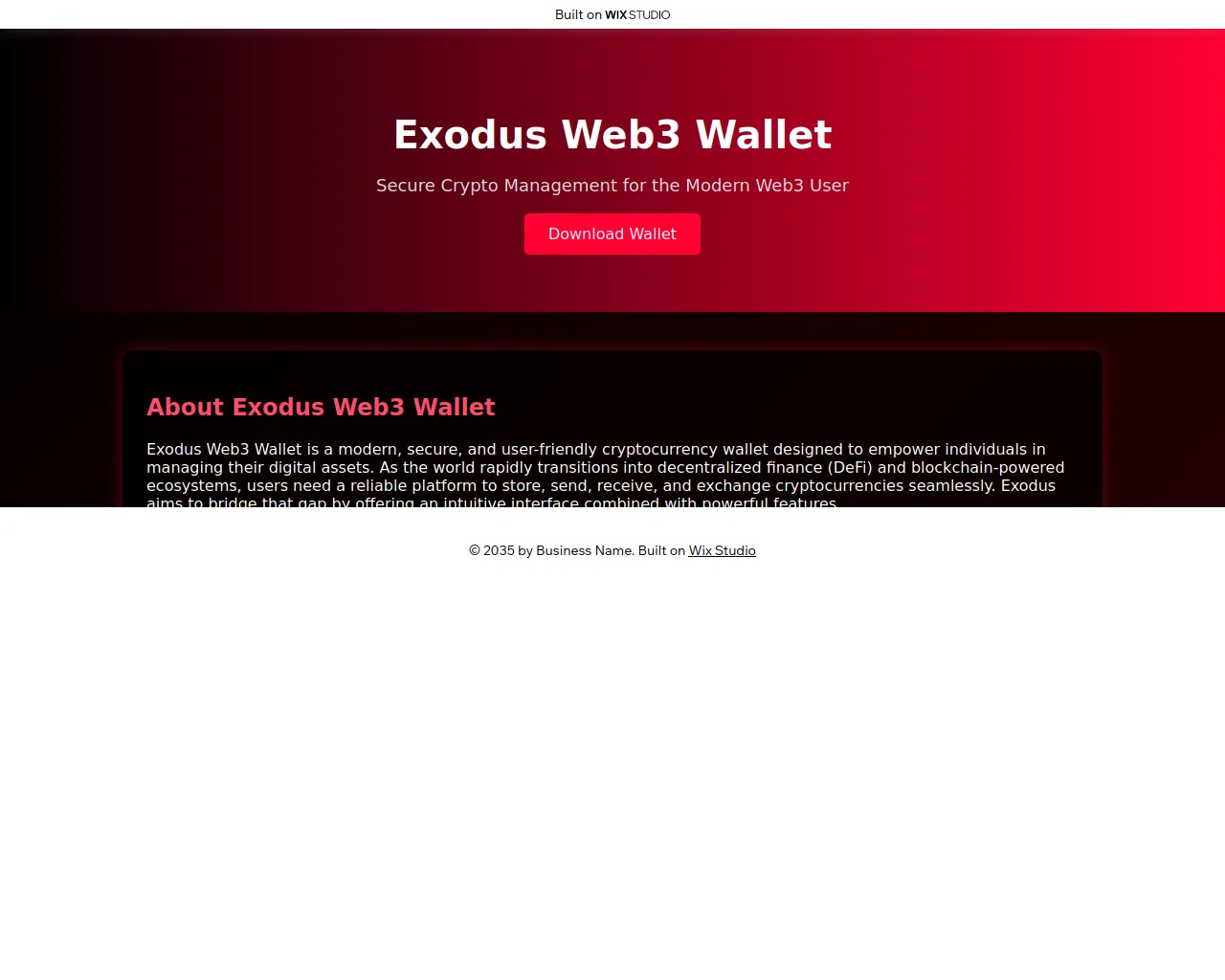 Screenshot of en-exxodus-apps.wixstudio.com