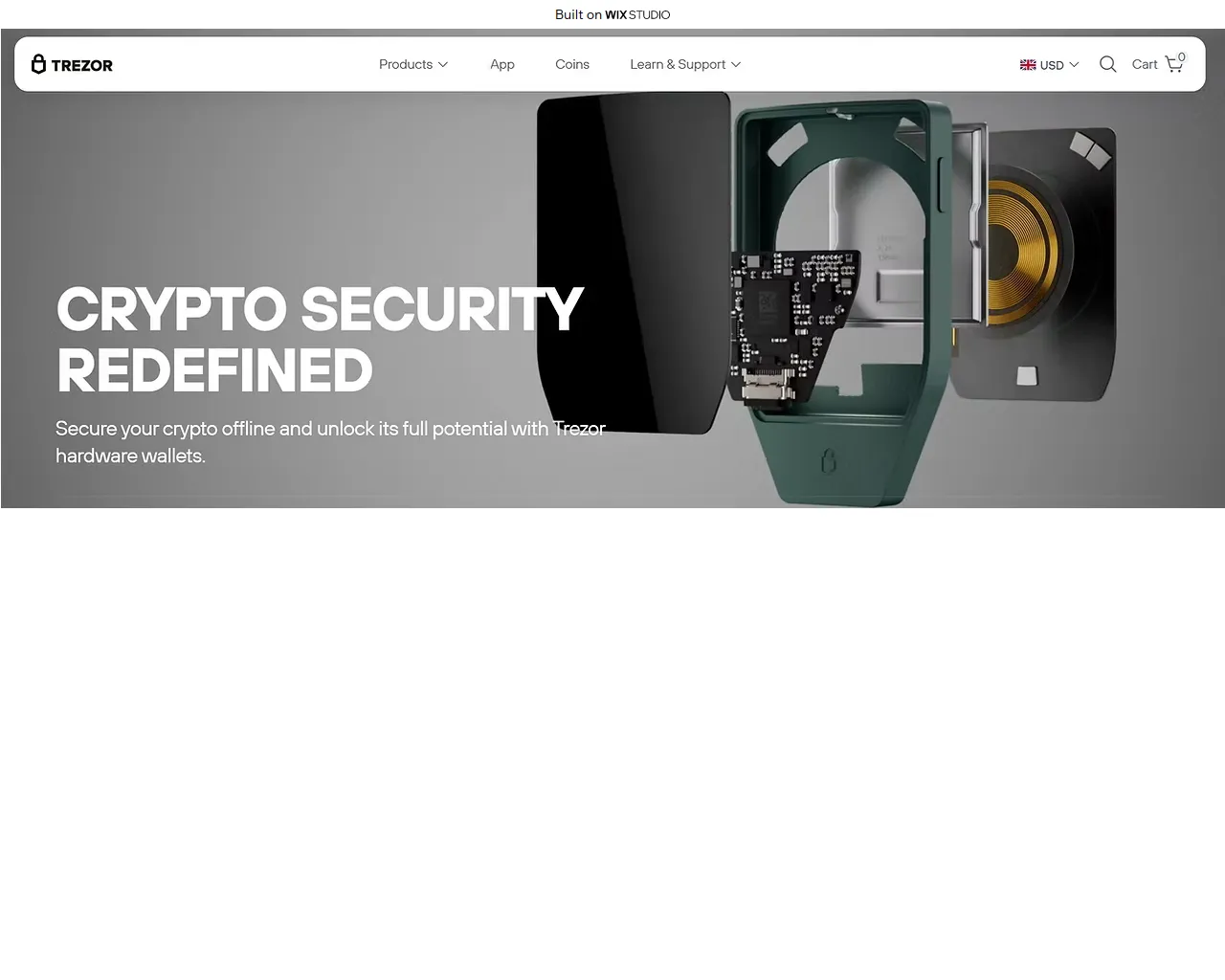 Screenshot of appsuite-trezur.wixstudio.com