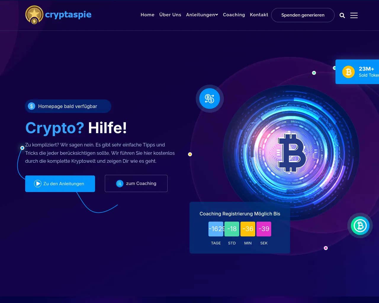 Screenshot of cryptaspie.io