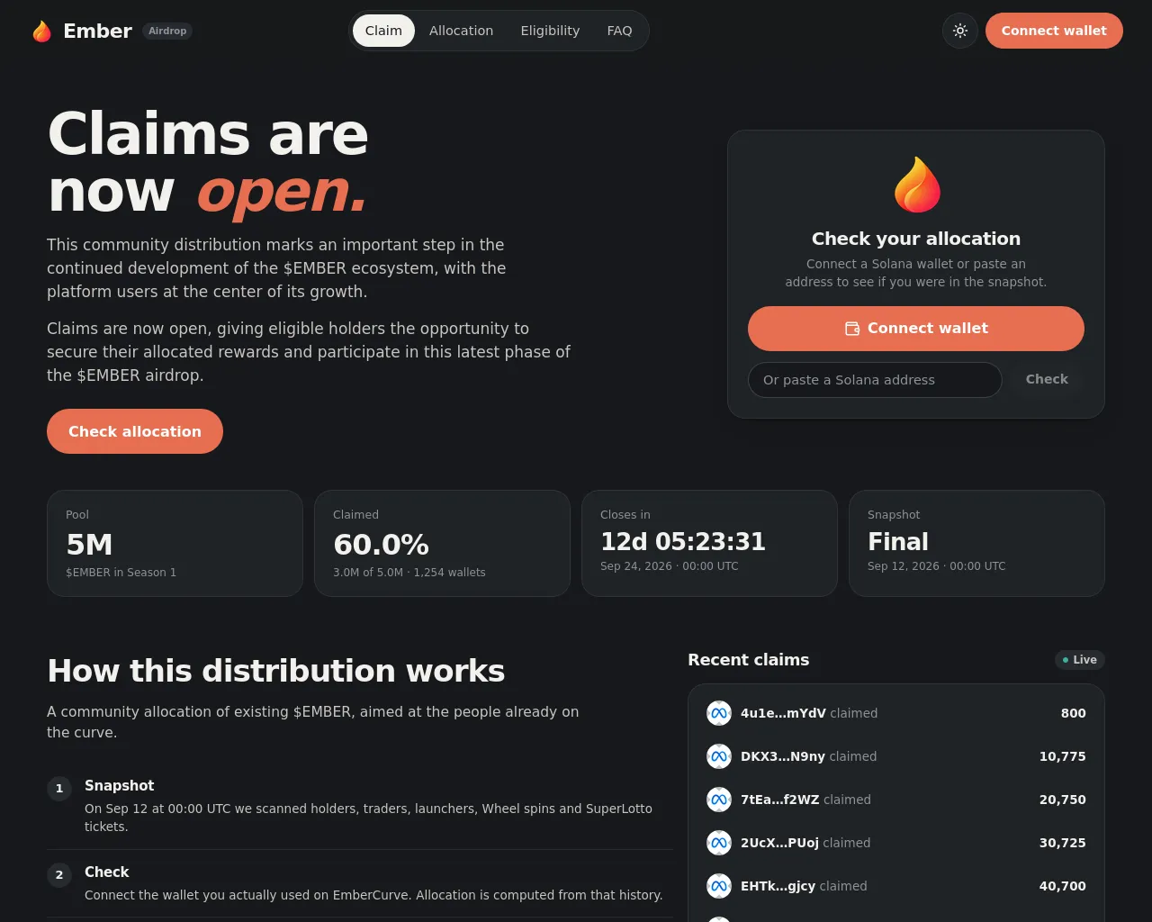 Screenshot of claims-embercurve.fun