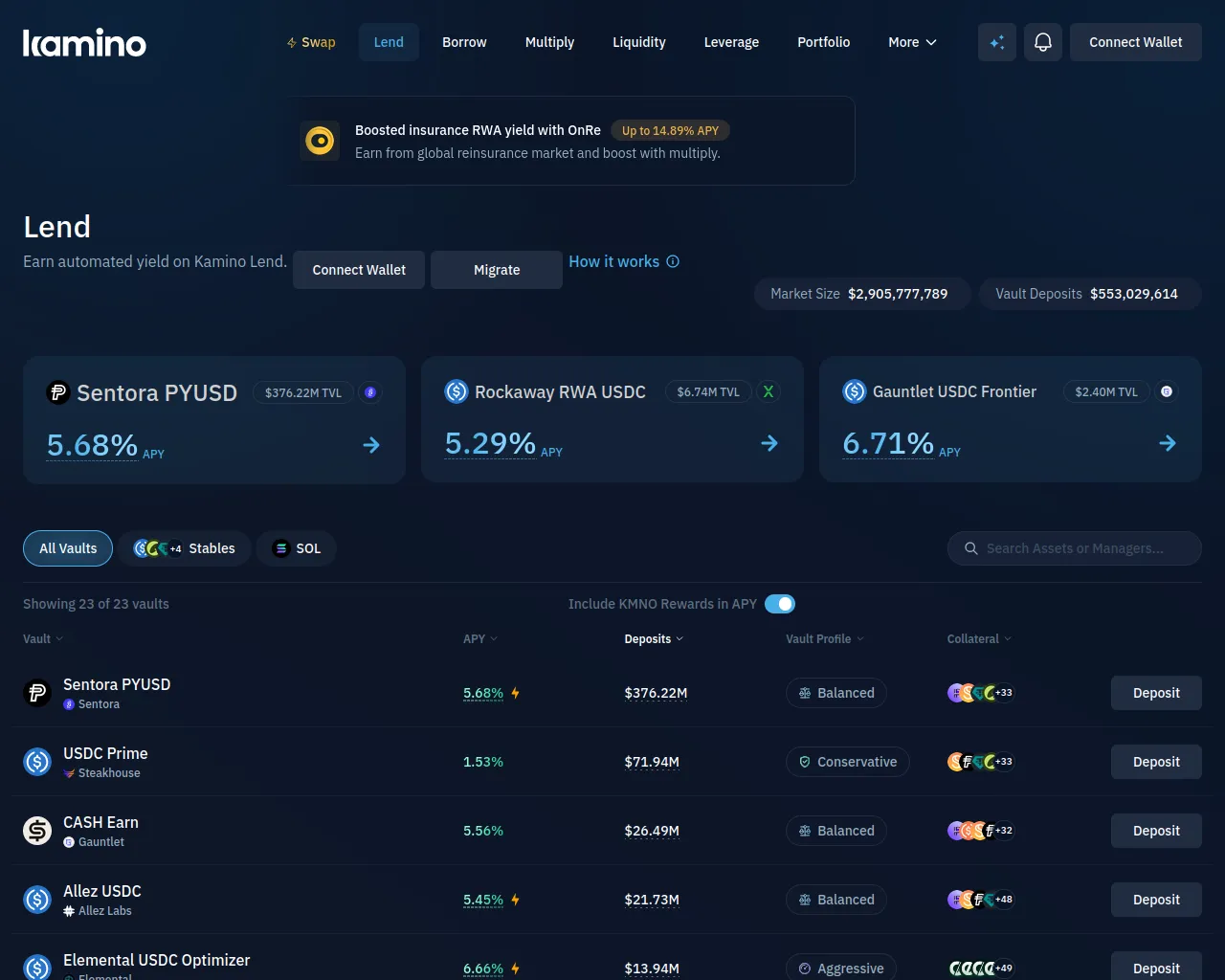 Screenshot of kamino-migration.live