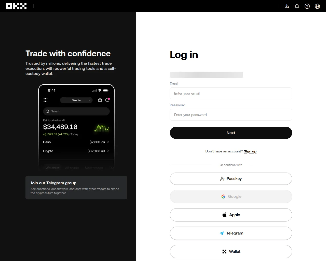 Screenshot of www-okx-login.pro