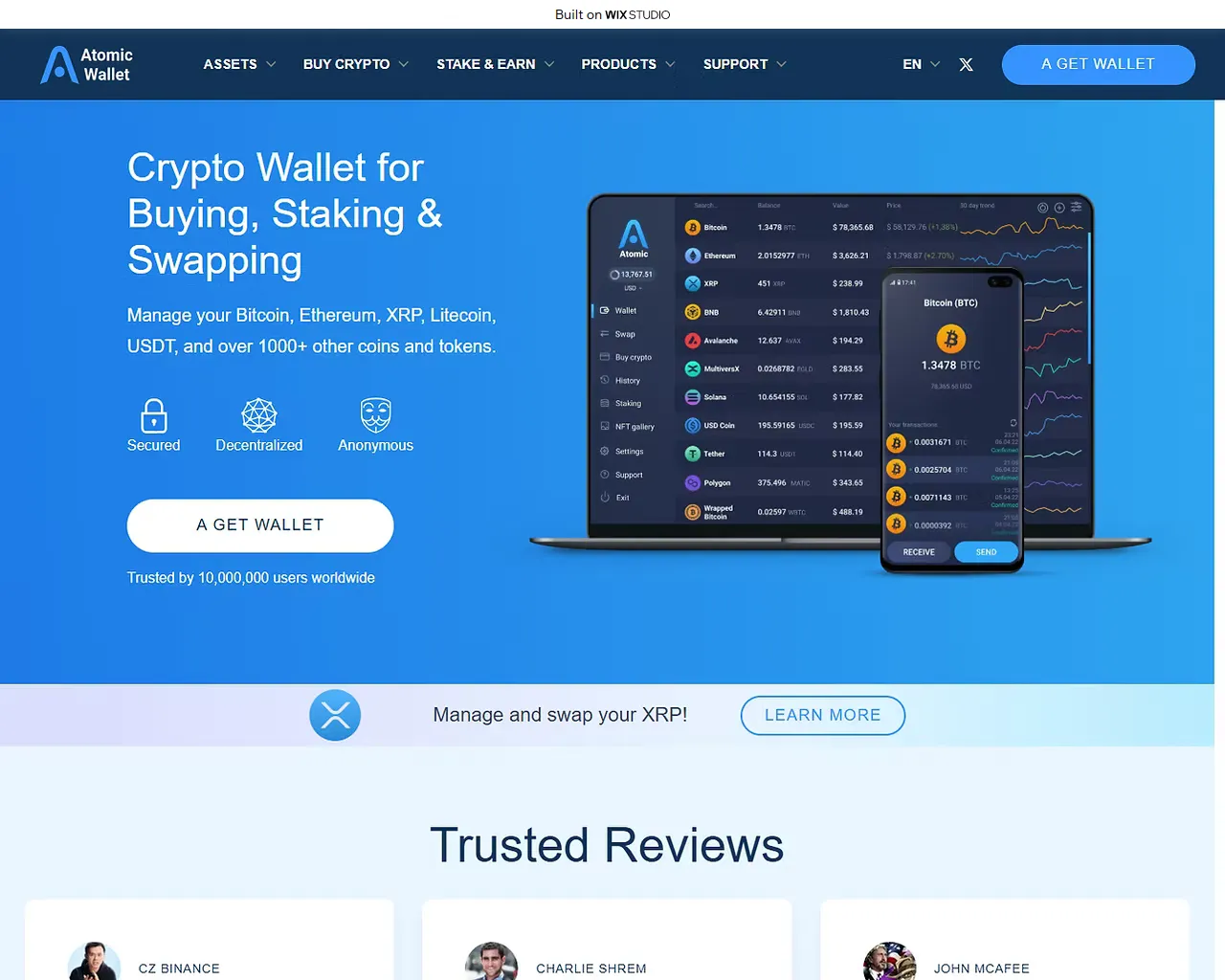 Screenshot of webatomic-ext.wixstudio.com