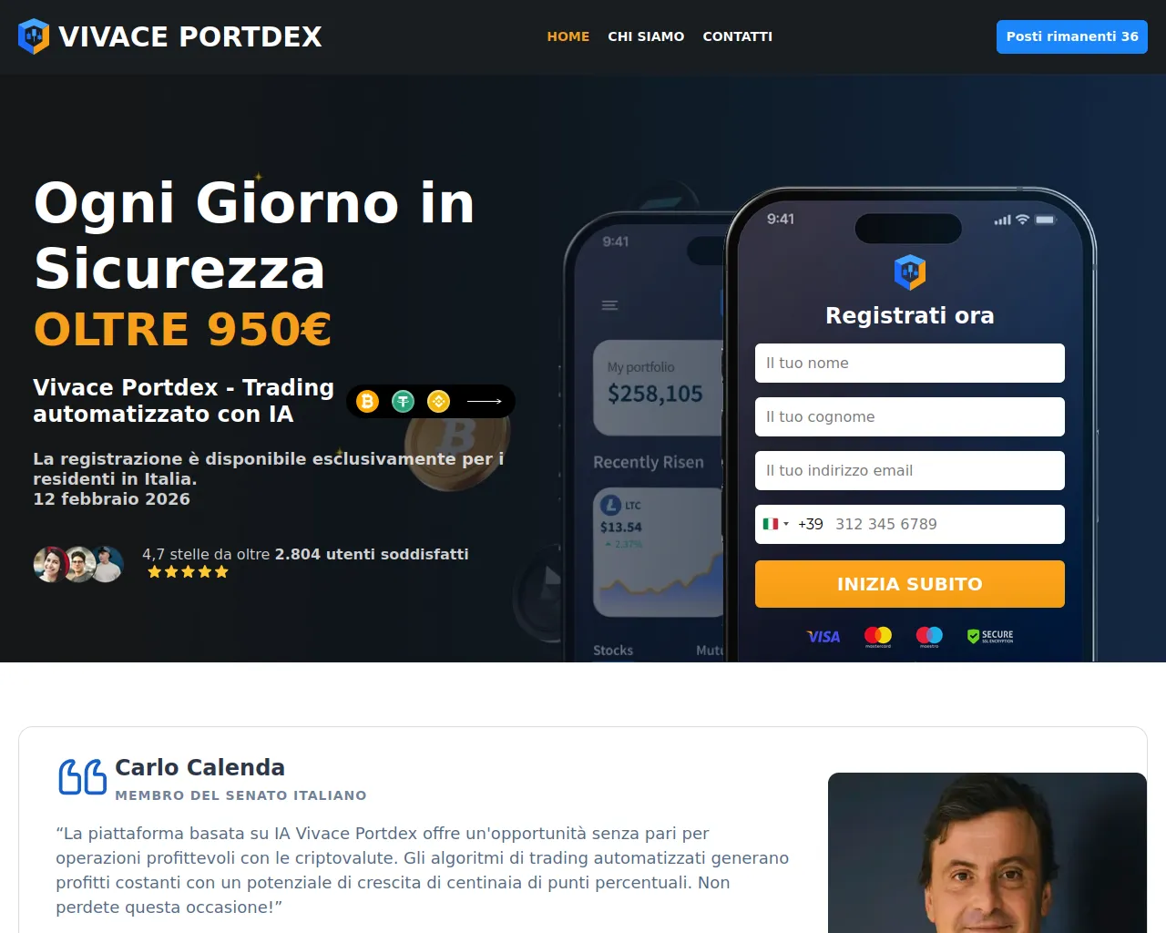 Screenshot of vivace-portdex.net