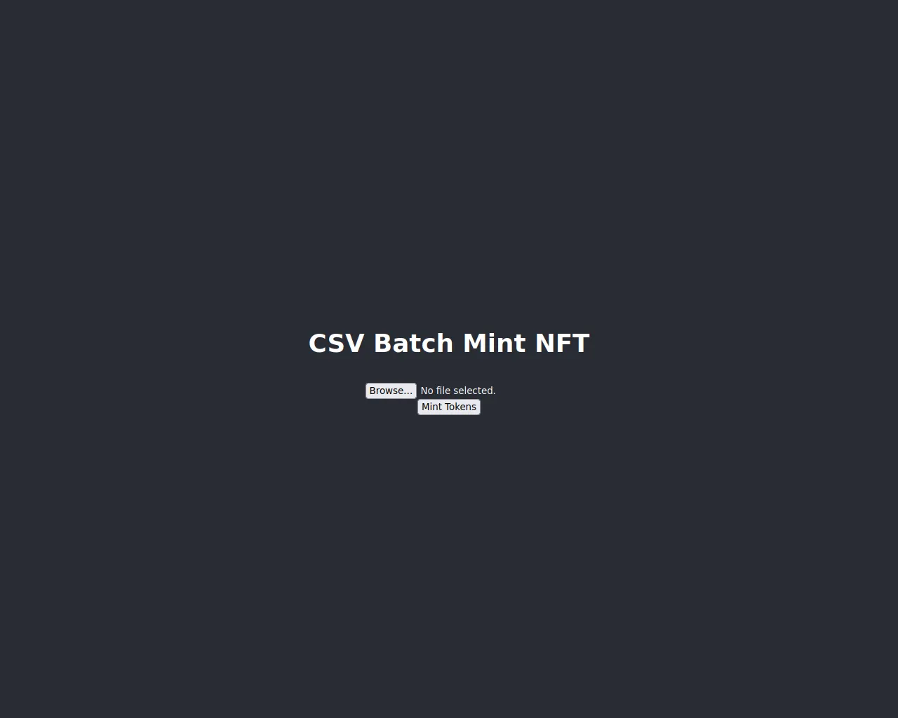 Screenshot of bulkmint-nft.vercel.app