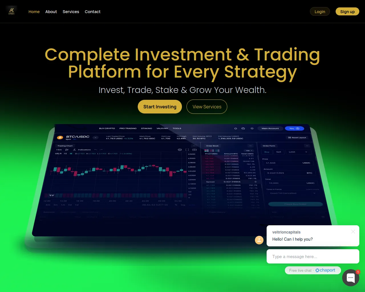 Screenshot of apexfirmcapitals.com