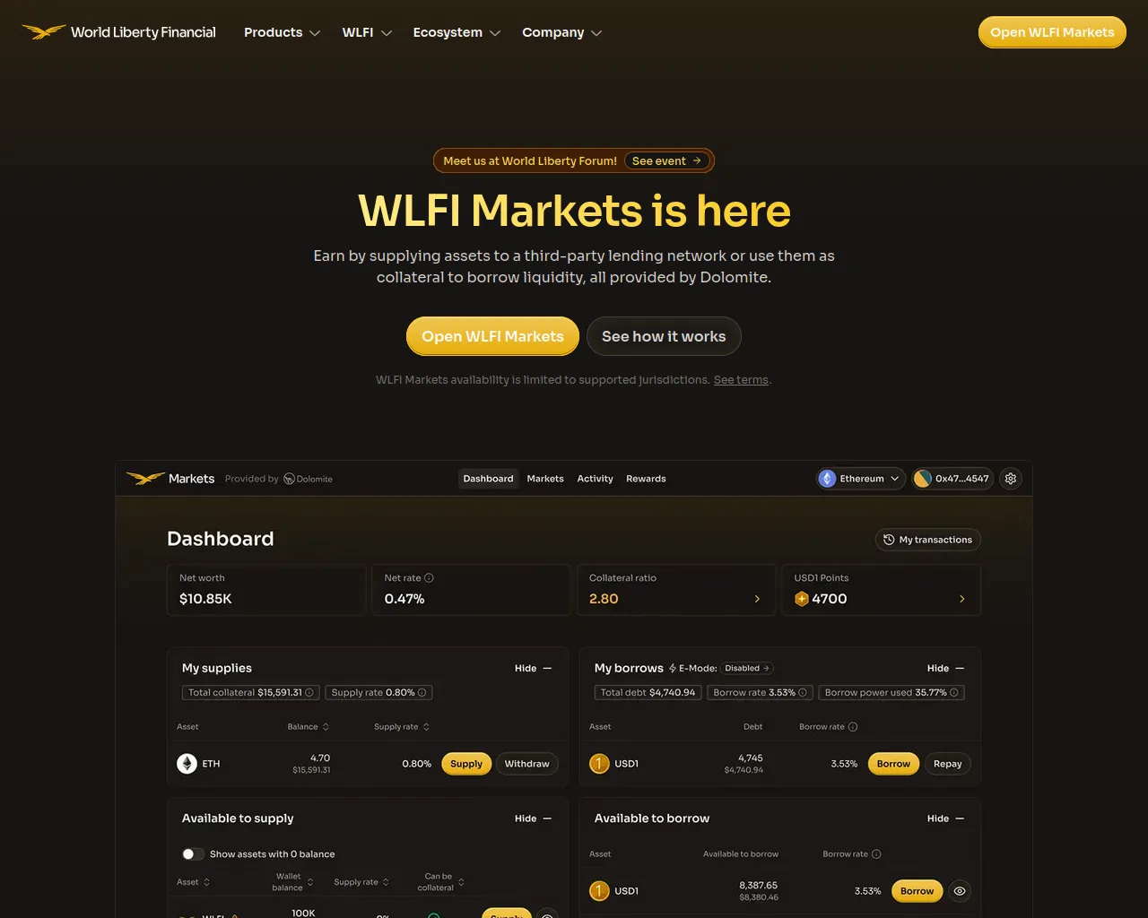 Screenshot of worldslibertyfinancial.com