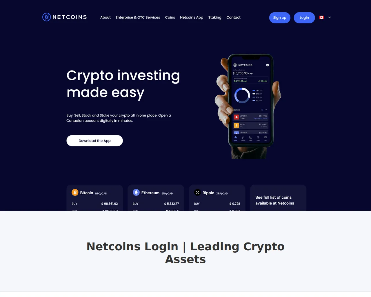 Screenshot of netcainslogi.webflow.io