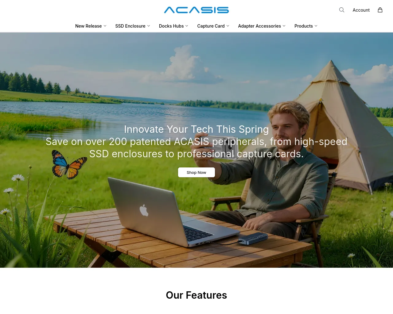 Screenshot of acasistech.shop