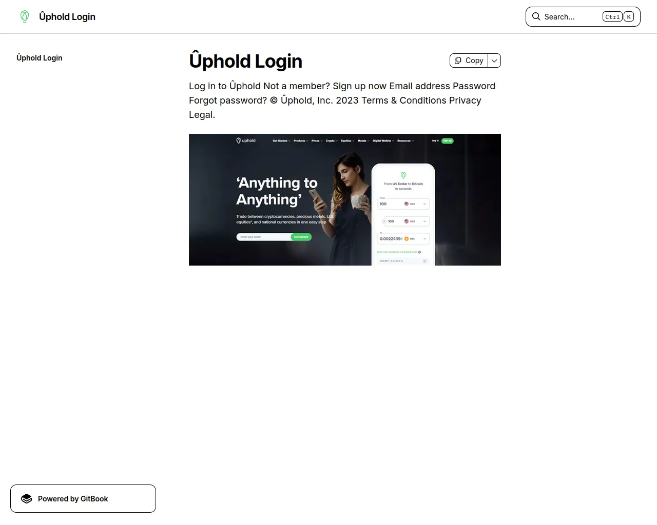 Screenshot of uphald-logun.gitbook.io