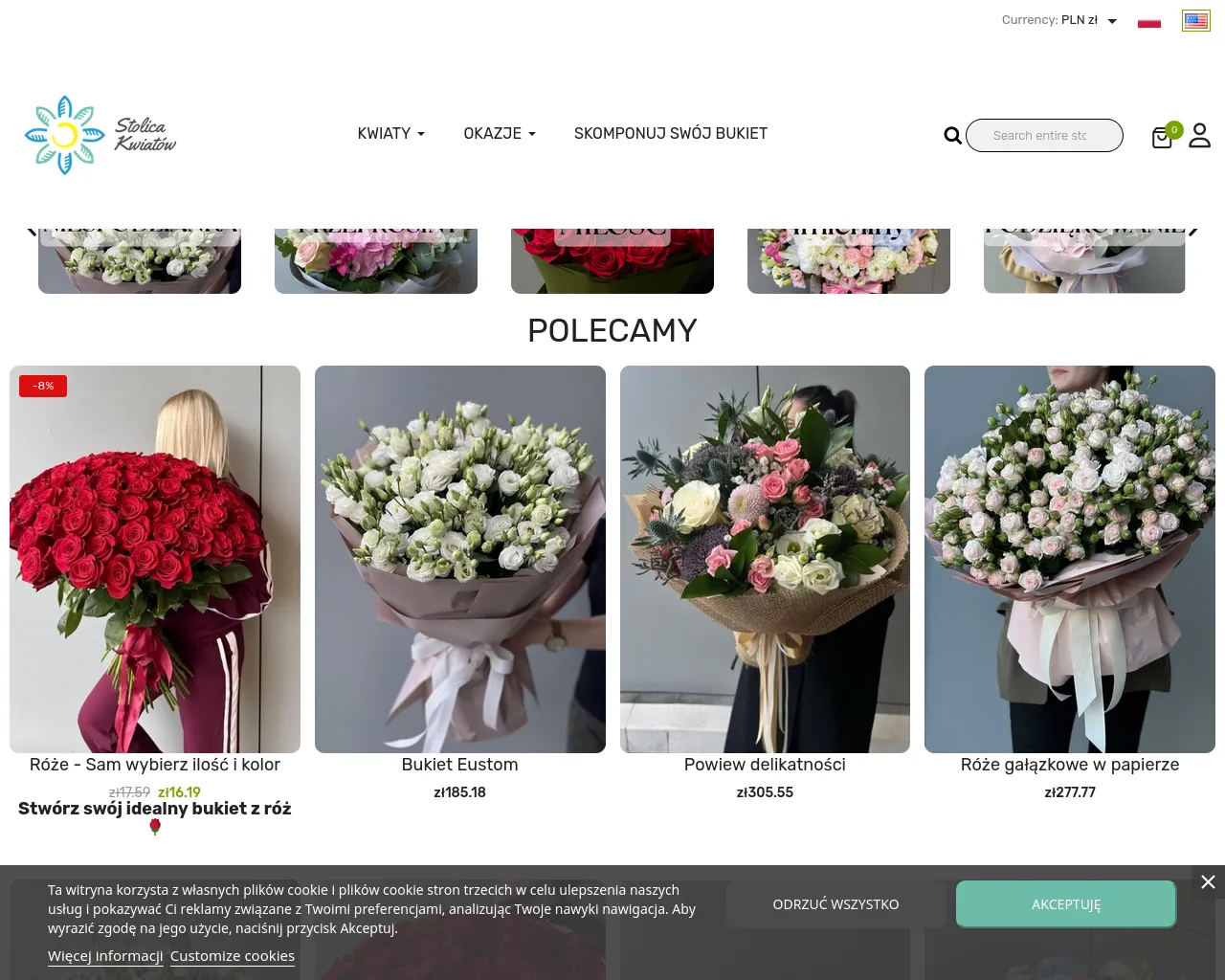 Screenshot of stolicakwiatow.live