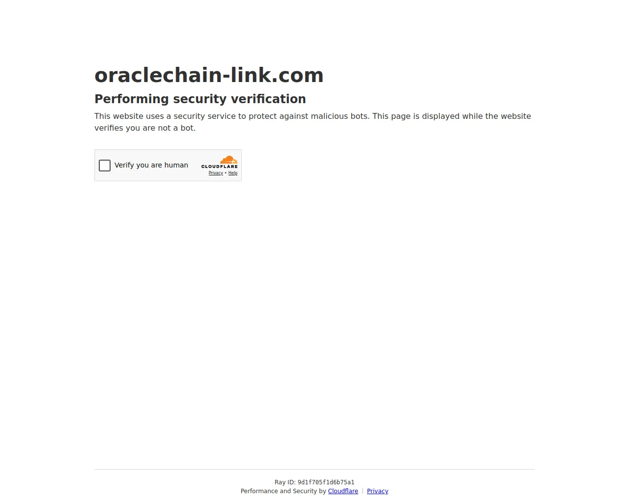 Screenshot of oraclechain-link.com