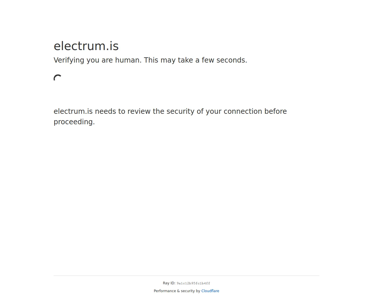 Screenshot of electrum.is