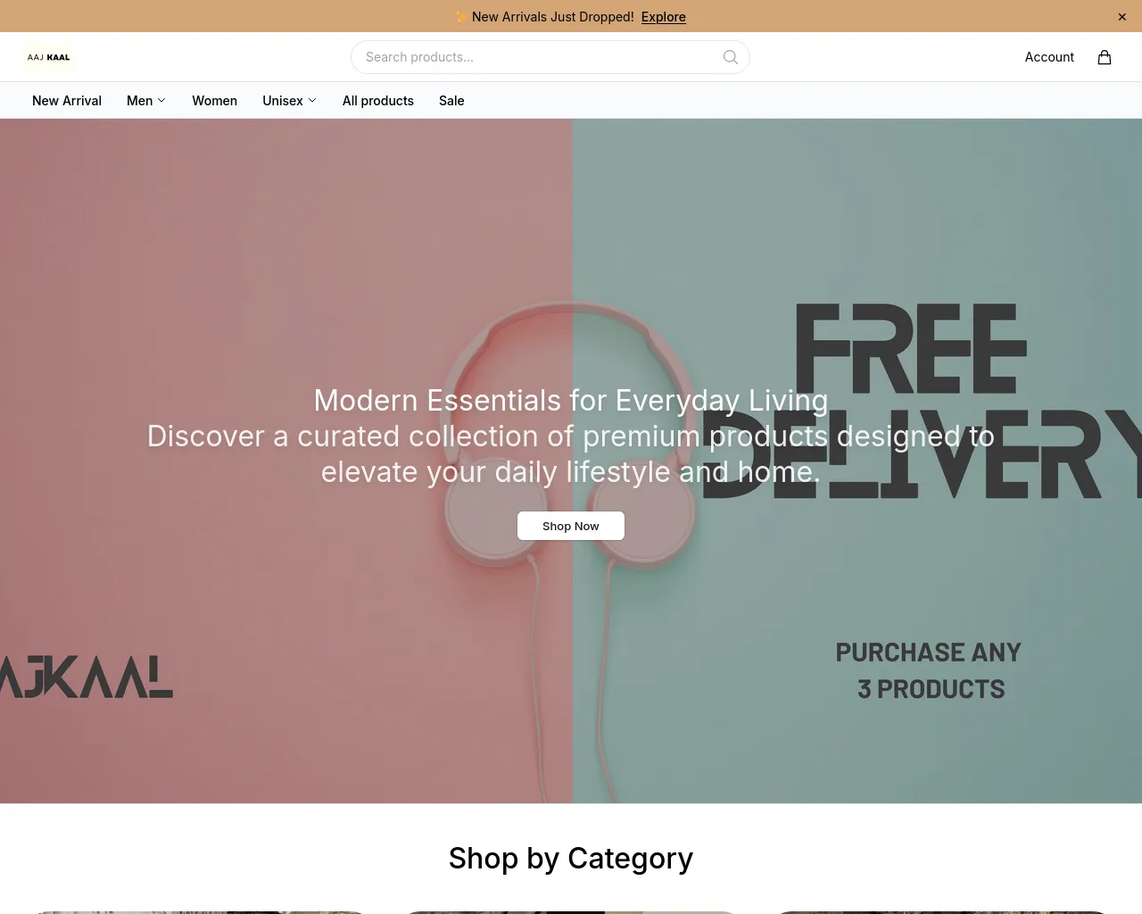 Screenshot of aajkaalstudio.shop