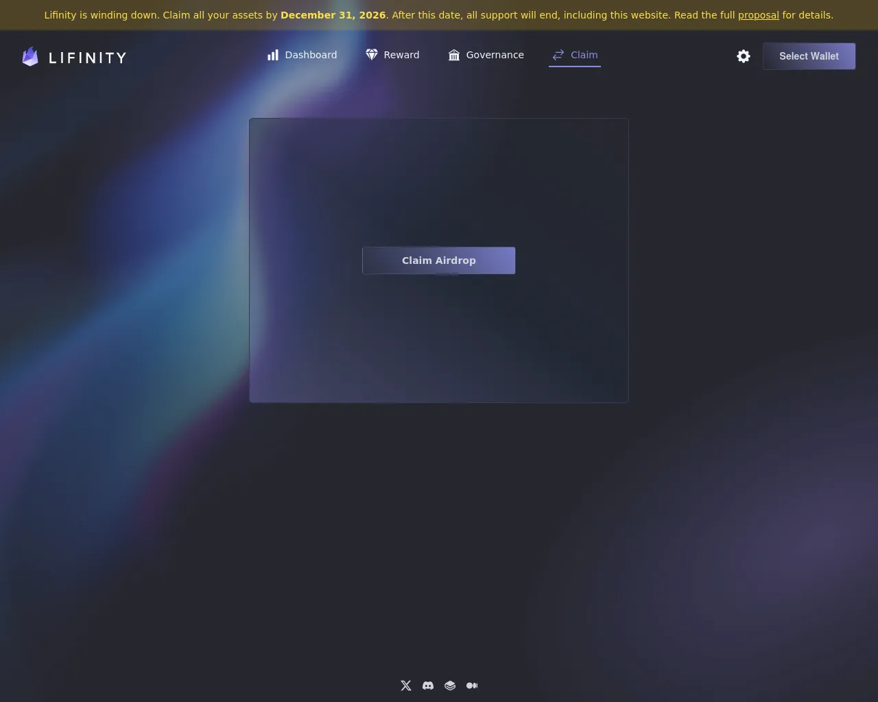 Screenshot of lifinityclaim.info