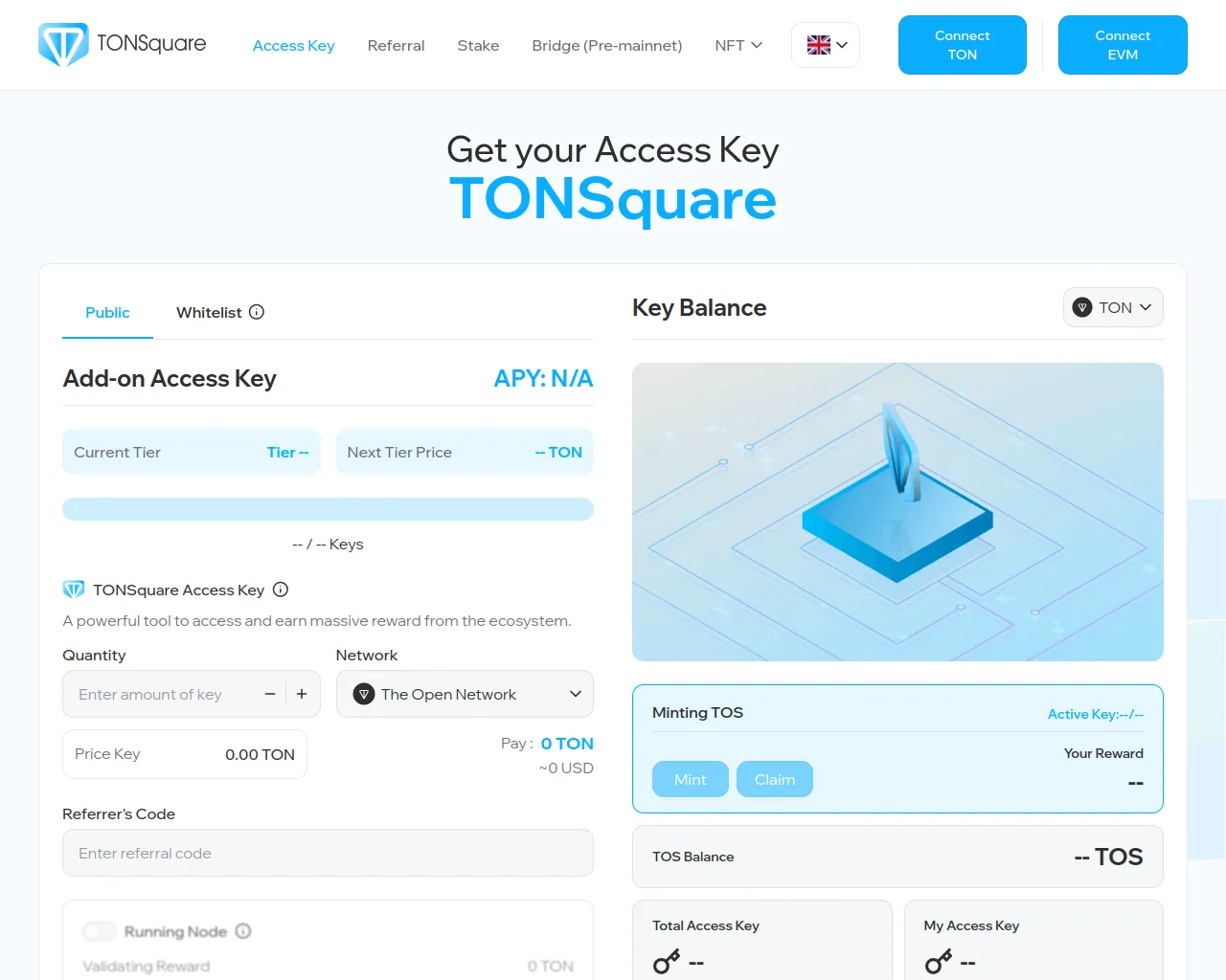 Screenshot of tonsquare-dapp.vercel.app