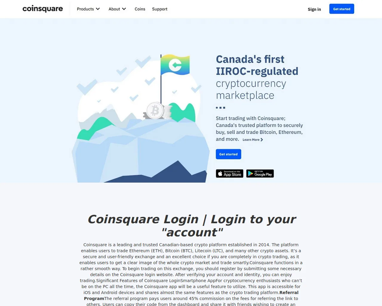 Screenshot of coinsqquuarelogin.webflow.io