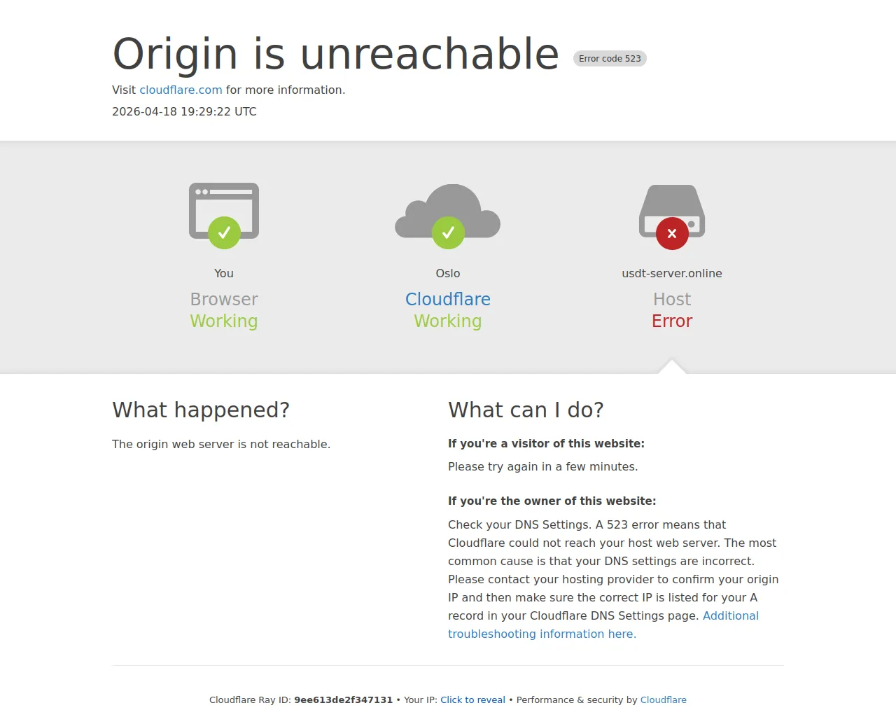 Screenshot of usdt-server.online