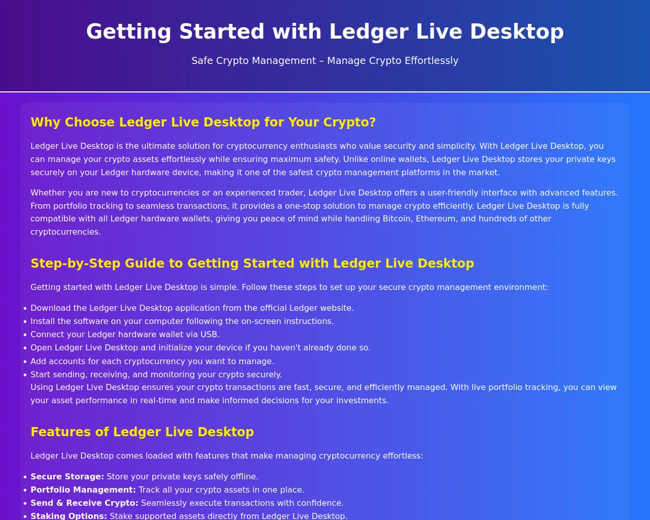 Screenshot of ledger-live-desktaup.pages.dev