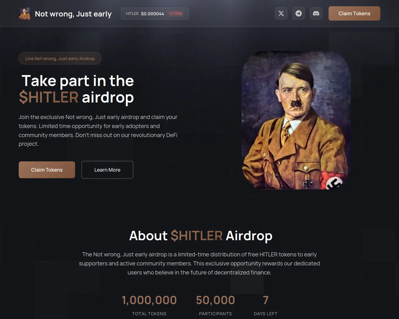 Screenshot of events-hitler.fun