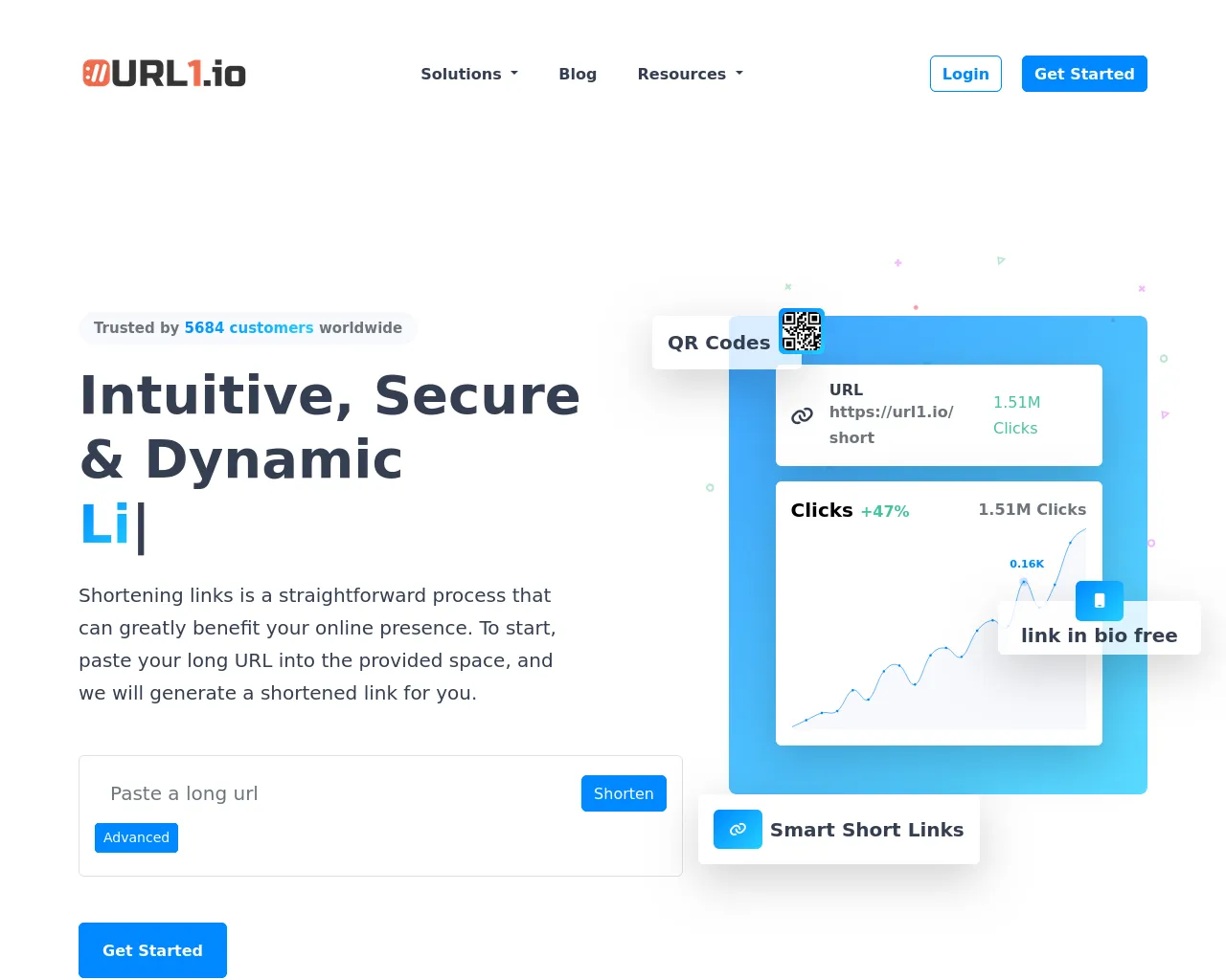 Screenshot of url1.io