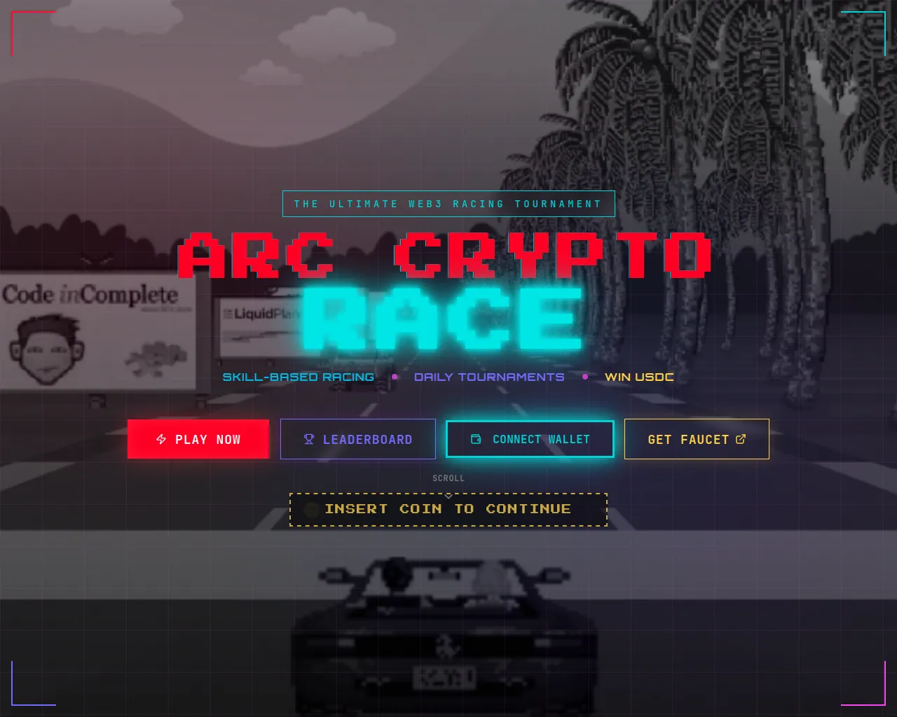 Screenshot of arccryptorace.xyz