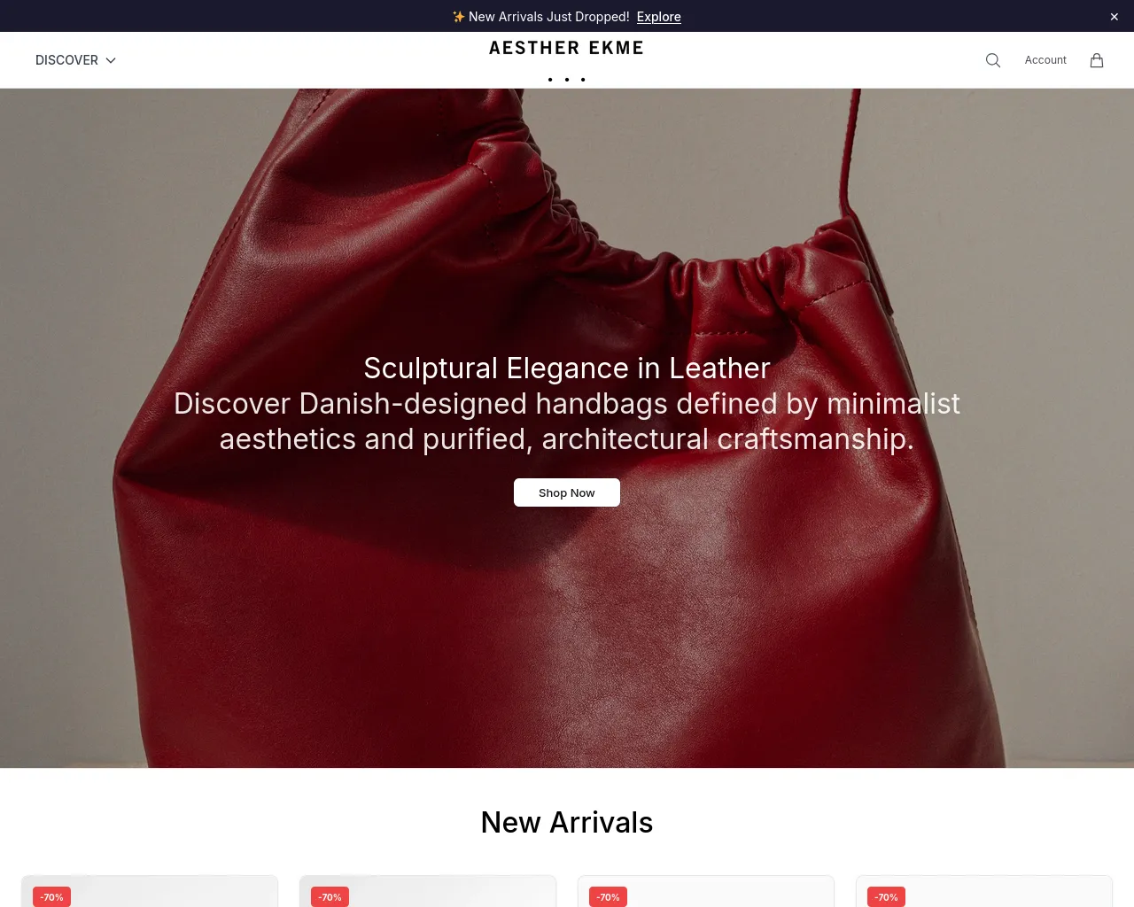 Screenshot of aestherekmewear.shop