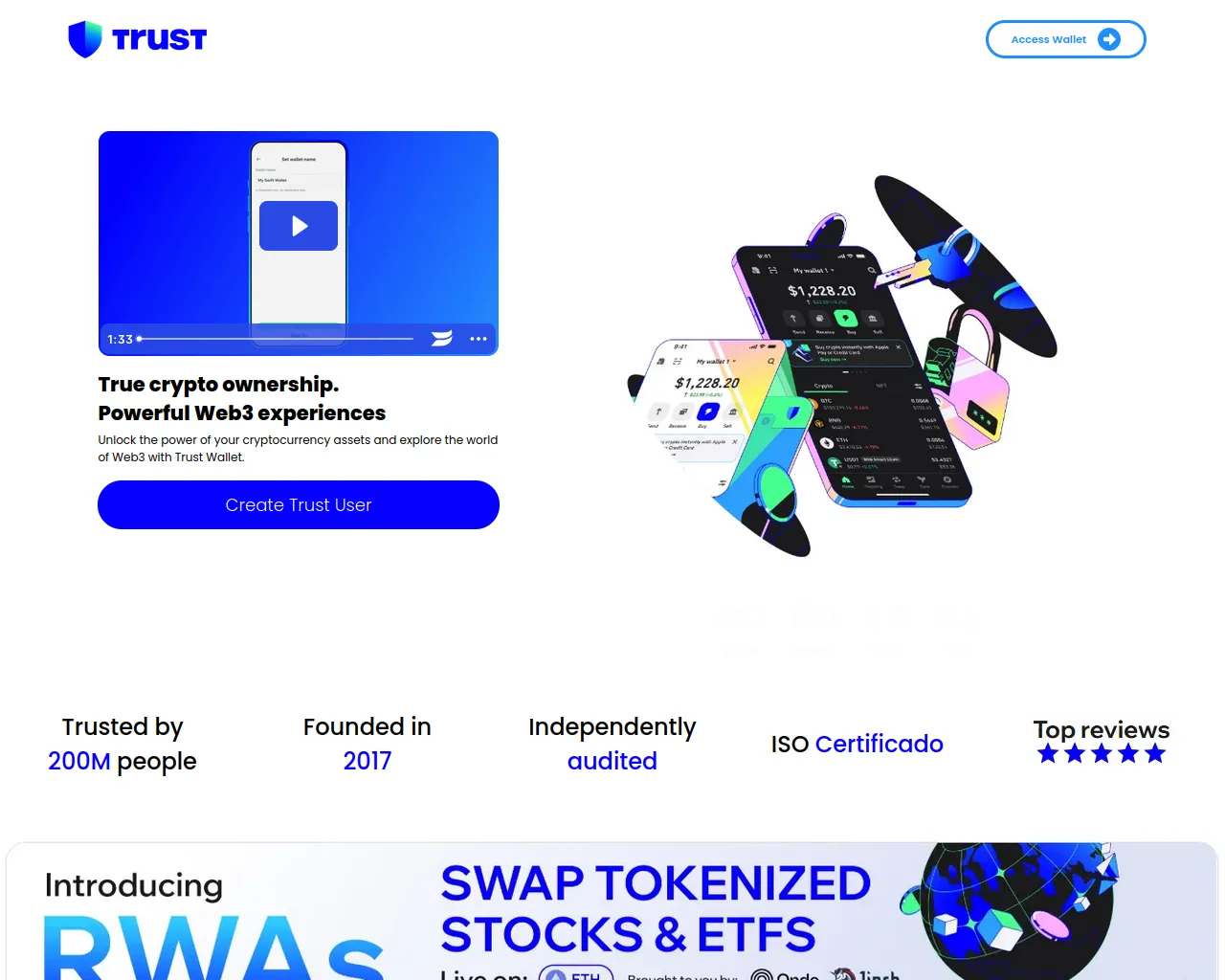 Screenshot of trustwallett.app