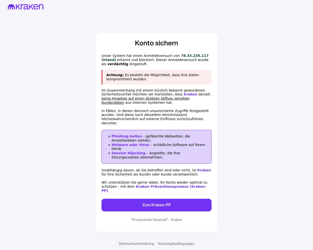Screenshot of 463812.krakenrecover.com