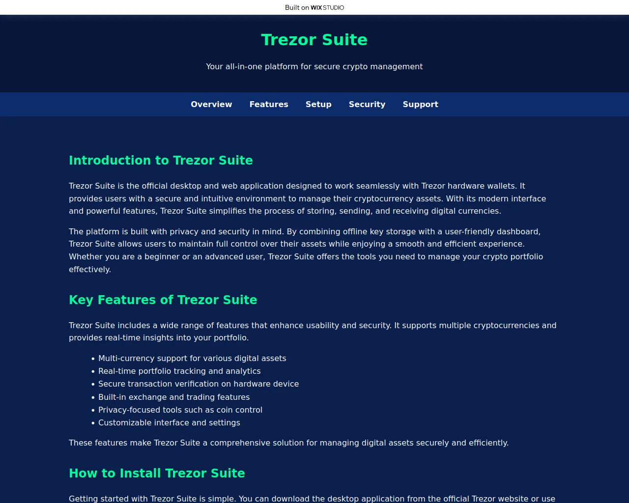 Screenshot of us-suiteapp.wixstudio.com