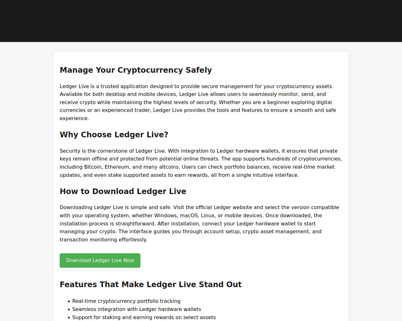 Screenshot of ledgerlive---download.pages.dev