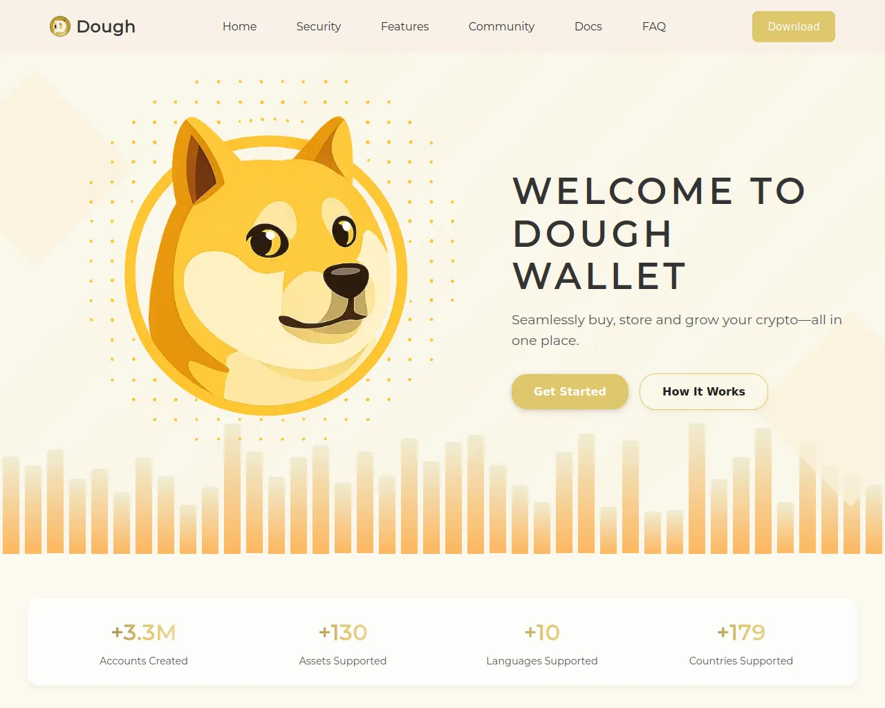 Screenshot of dough-wallet.com