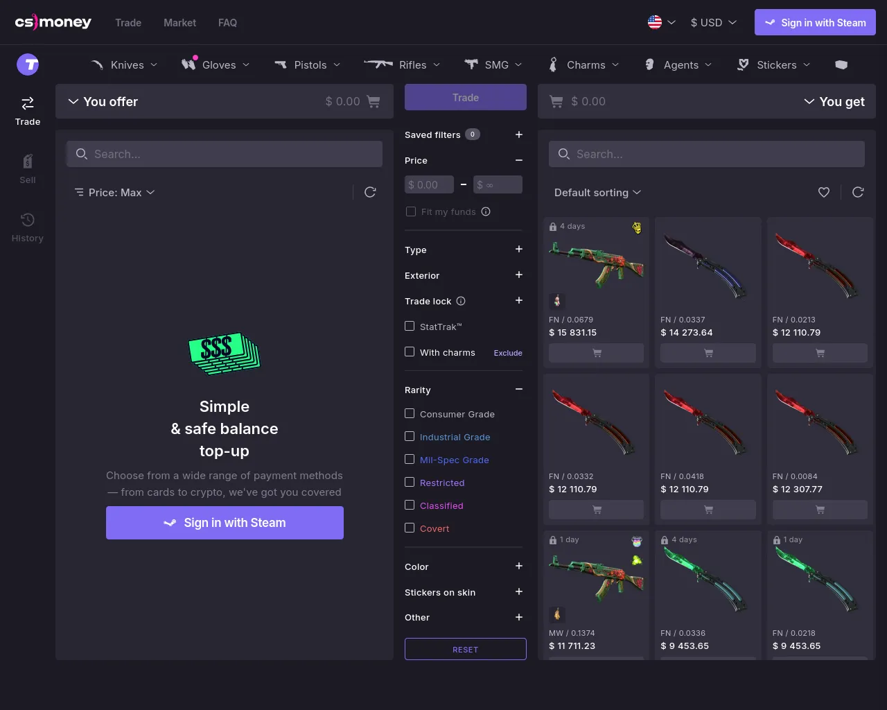 Screenshot of cs4money.com