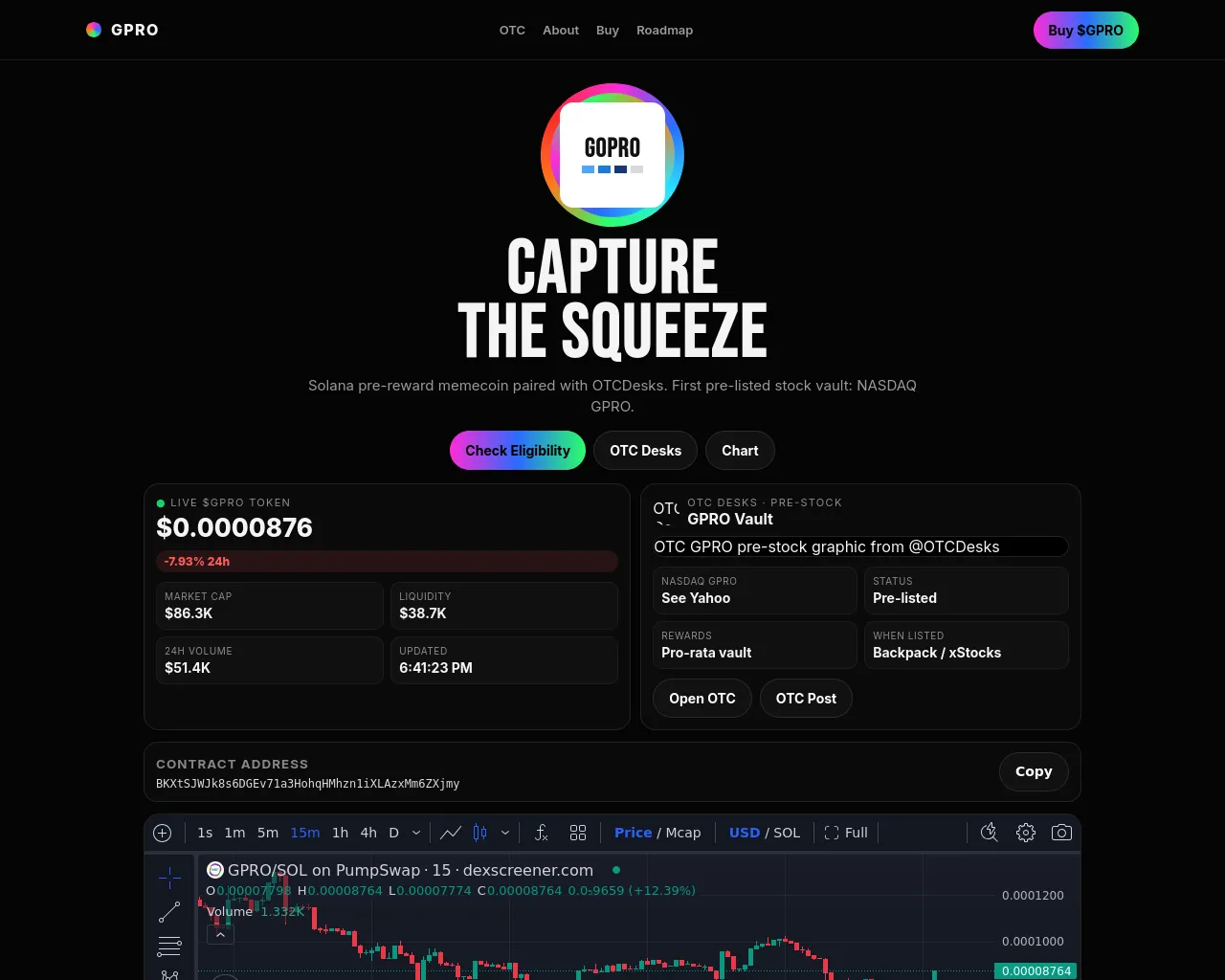 Screenshot of gprosol.xyz