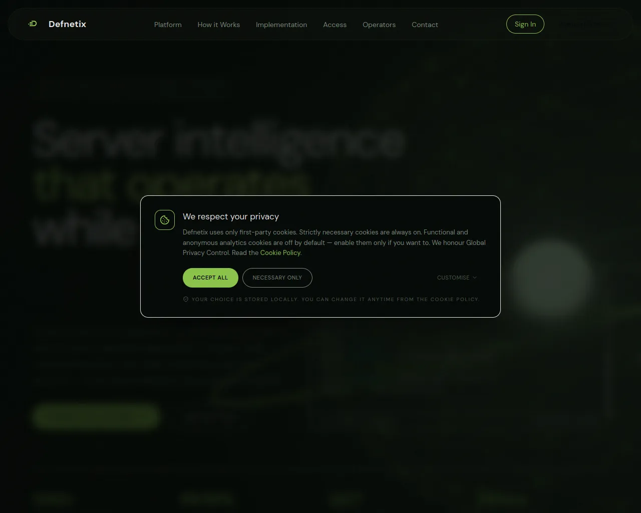 Screenshot of defnetix.net