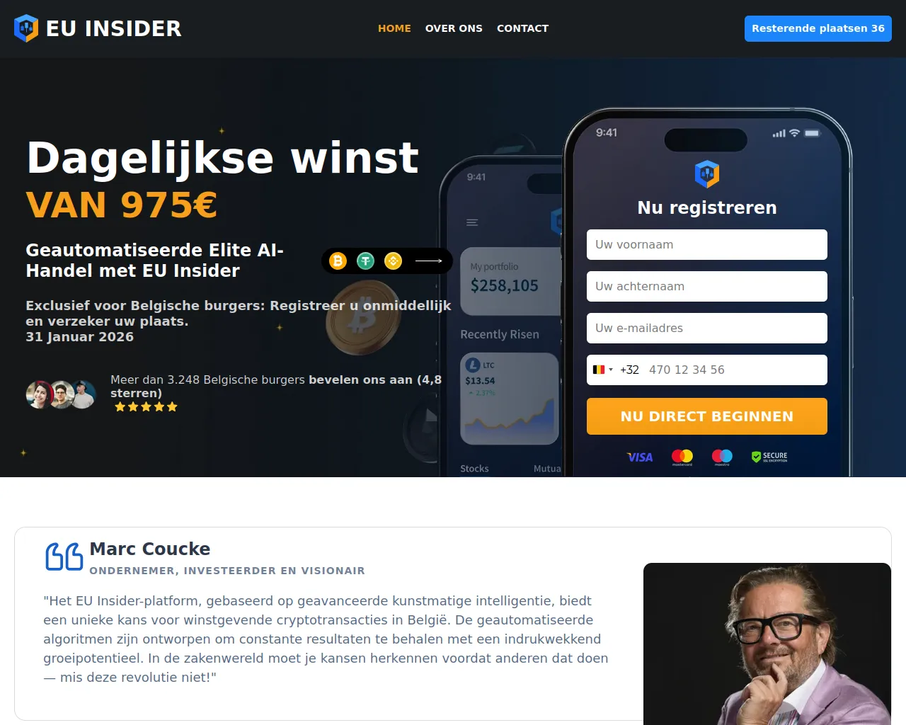 Screenshot of euinsiderai.net