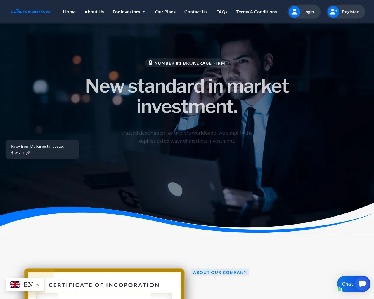 Screenshot of coindexmarketsea.com