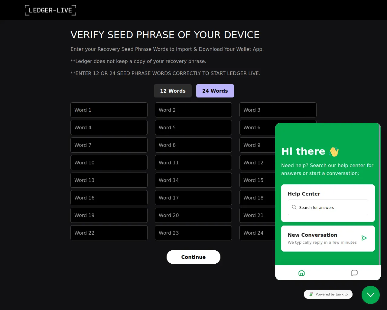 Screenshot of login-ledgger-load-io-frame.vercel.app