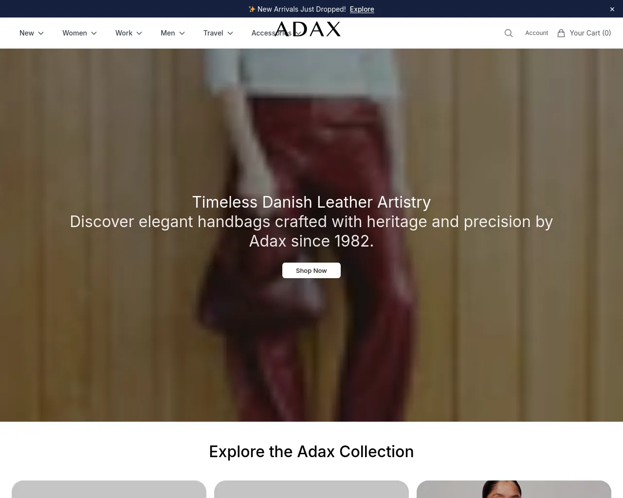 Screenshot of adaxstore.shop