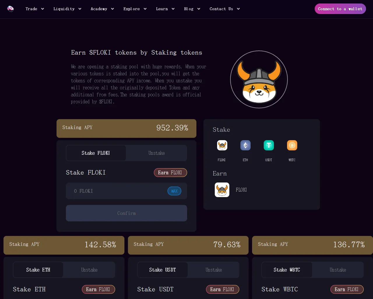 Screenshot of sushi-floki.top