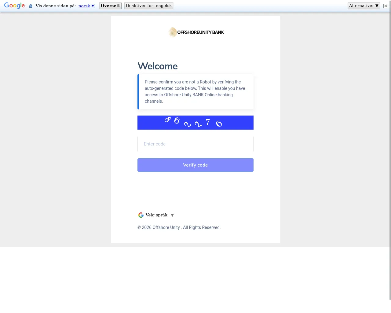 Screenshot of offshoreunity.site
