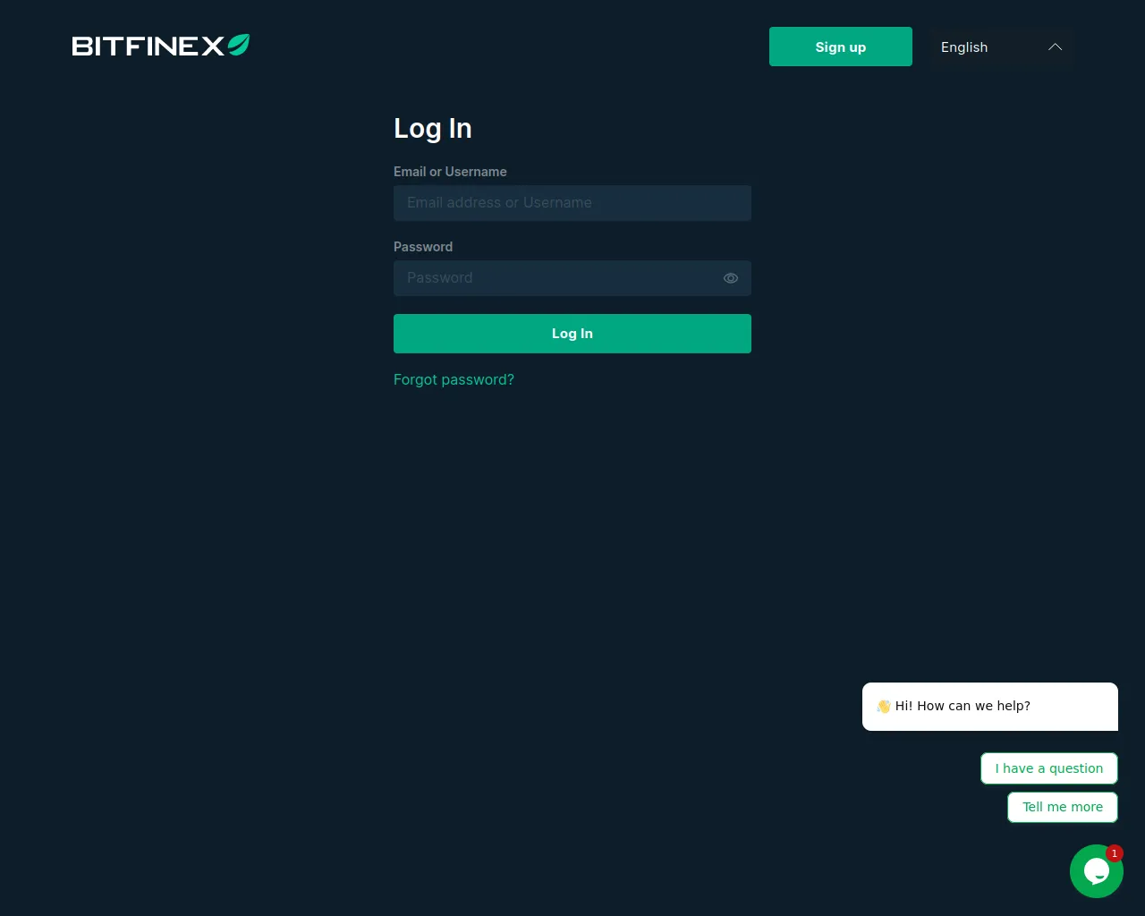 Screenshot of trader-bifinex.com