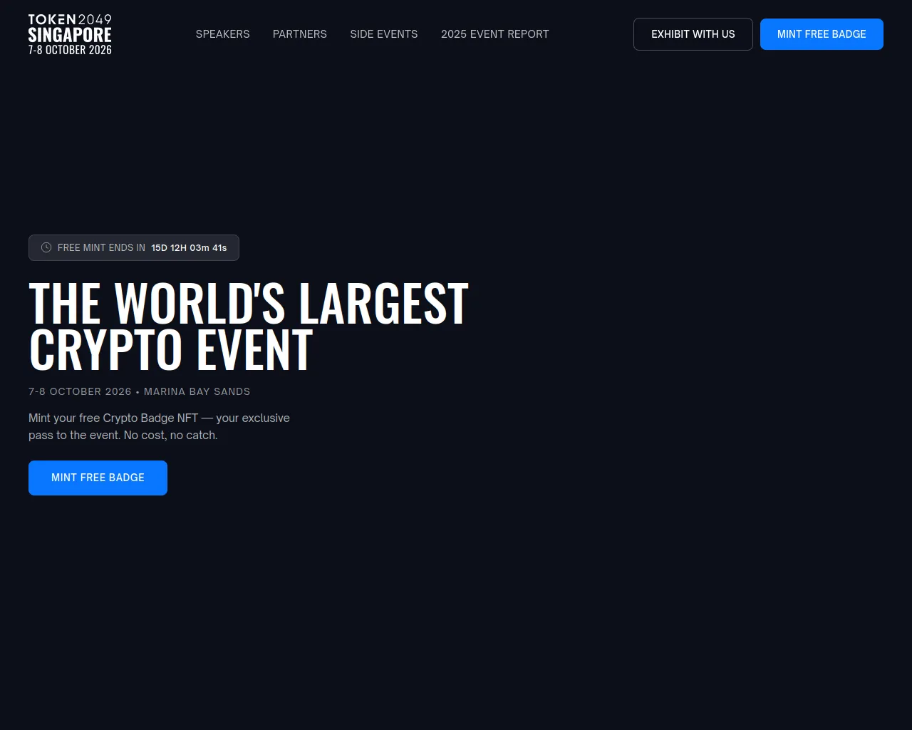 Screenshot of token2049badge.site