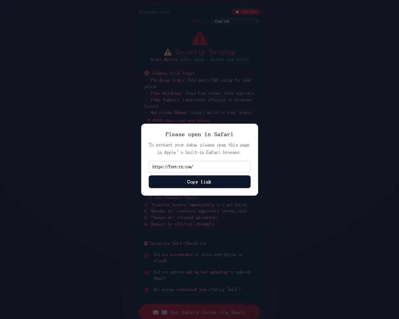 Screenshot of fret-rx.com