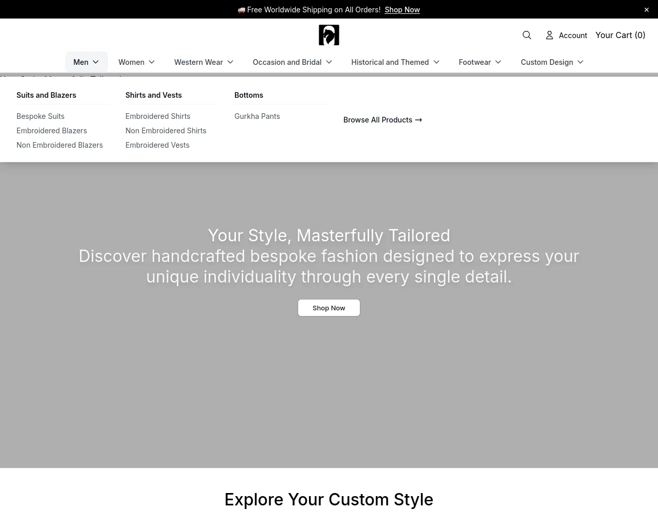 Screenshot of addictedbespokenstudio.shop