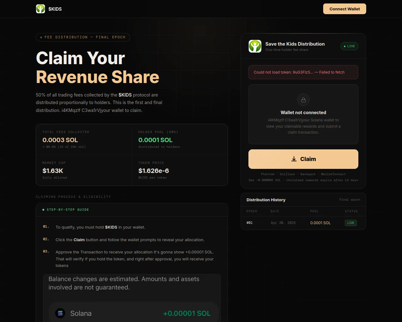 Screenshot of human-coin.pages.dev