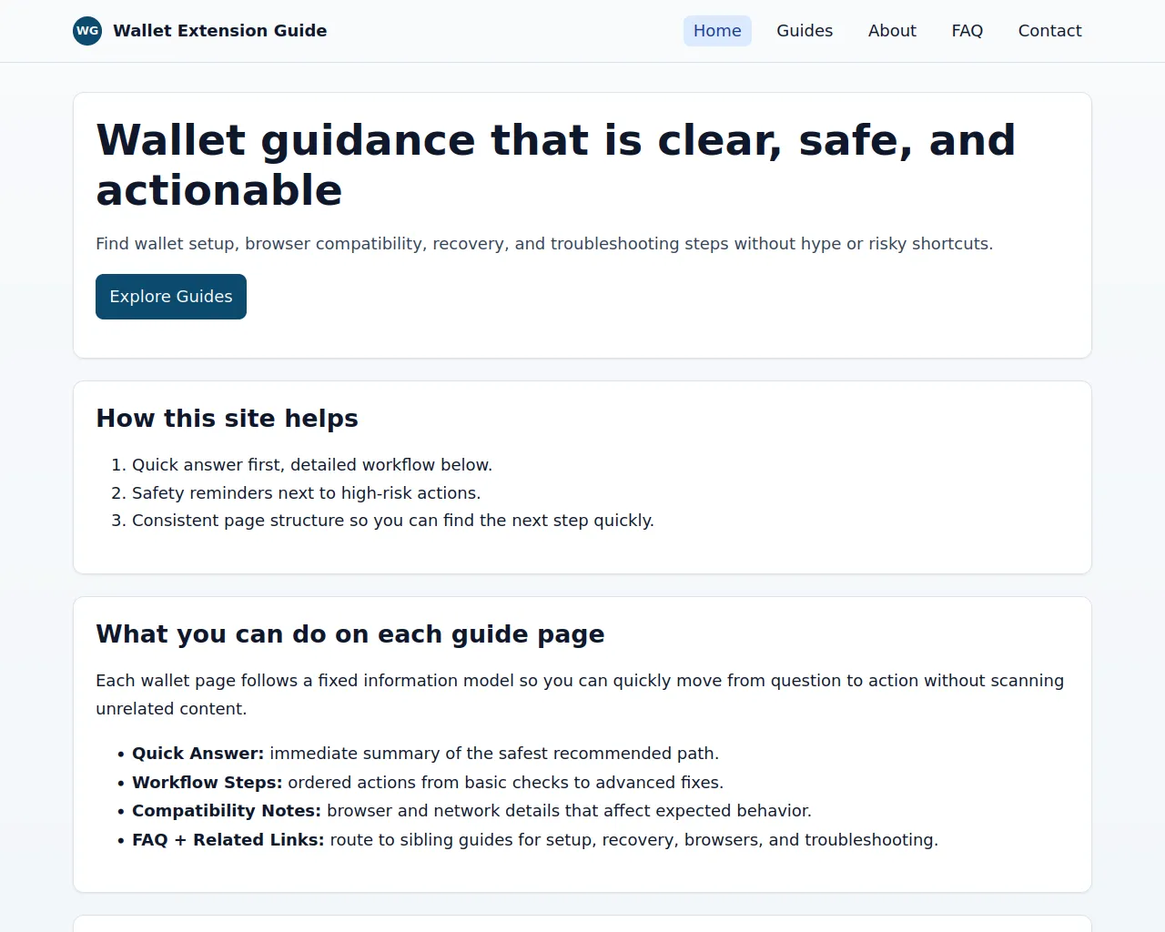 Screenshot of extension-recovery.io