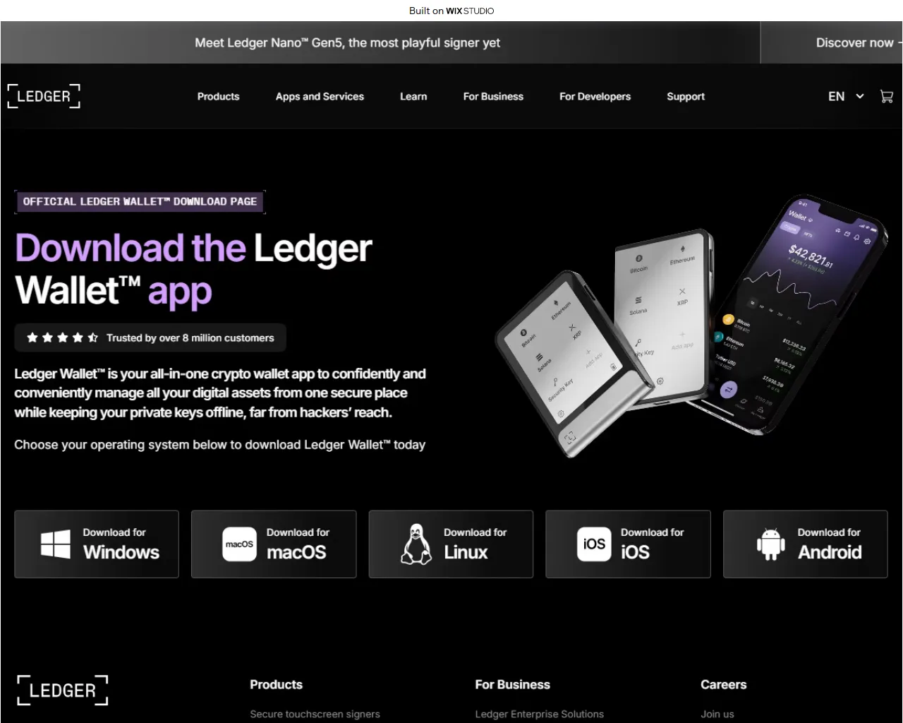 Screenshot of globalledger.wixstudio.com